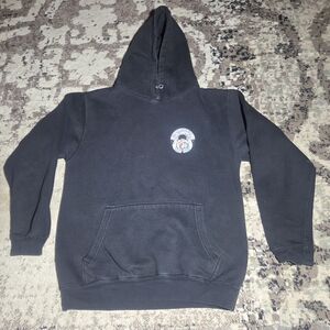 Buc-ee's Astronaut Hoodie Moon Landing Space Graphic Black Sweatshirt Small S